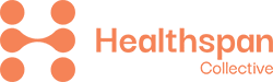 Healthspan Collective logo – orange dots and text.
